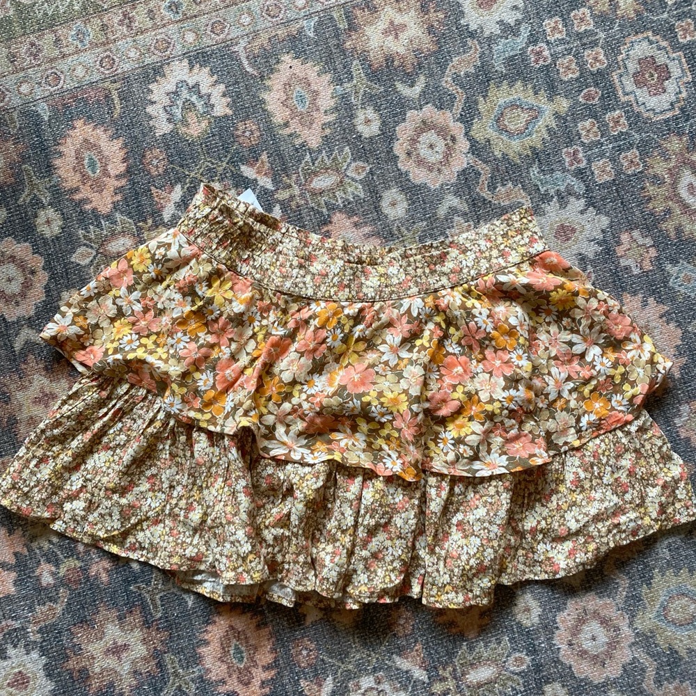 Floral Tiered Skort